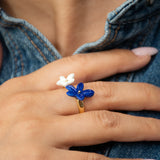 Anillo FacetoFace flores de jazmín