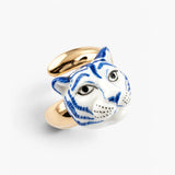 Bague tigre bleu