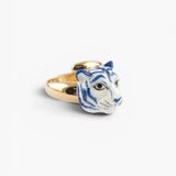 Bague tigre bleu