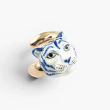 Bague tigre bleu