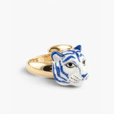 Bague tigre bleu