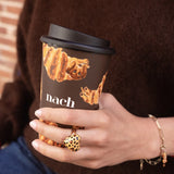 Leopard print heart ring