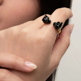 Bague FaceToFace panthère noire