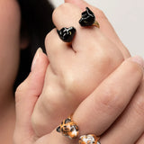 Bague FaceToFace panthère noire