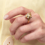 Bague tête de léopard