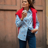 Oversized striped shirt - Like Cats &amp; Dogs