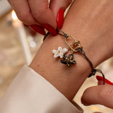 Charms fleur d'Erine blanche