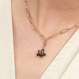 Charms fleur d'Erine noire