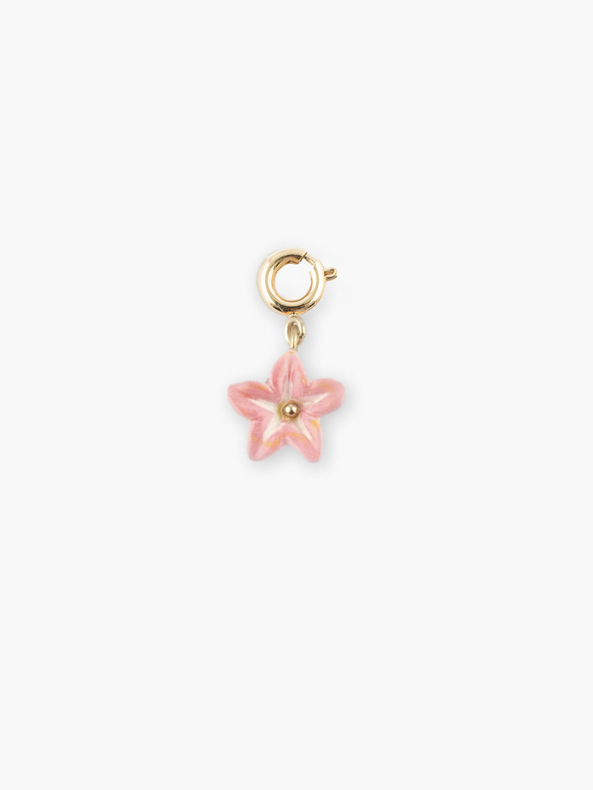 lily flower charm Charm's pink lily – NACH BIJOUX