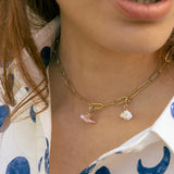 Charm de paloma rosa