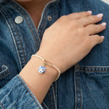Charm's tigre bleu et blanc
