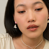 Boucles d'oreilles colombe et cœur