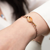 Multicolored fox cord bracelet