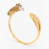 FaceToFace leopard and palm bracelet