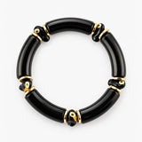 Bracelet perles noires toucan