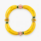 Fruit and yellow banana bead bracelet