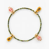 hematite bead and fruit bracelet