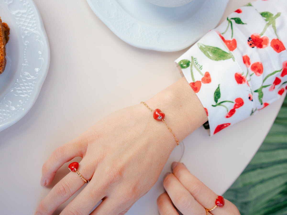 Heart Bracelet - Cherie Cherry