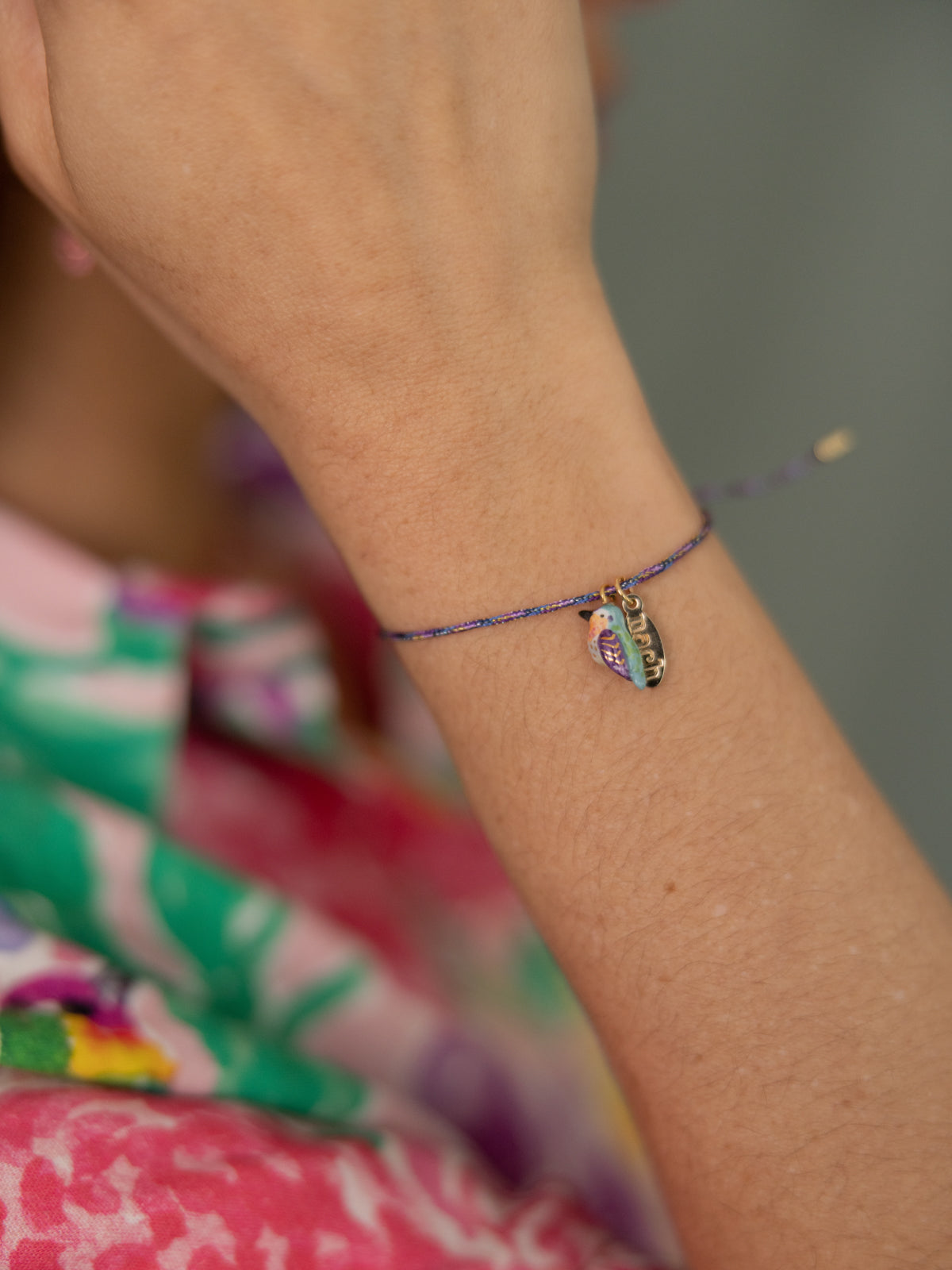 Bracelet cordon colibri d'Anna