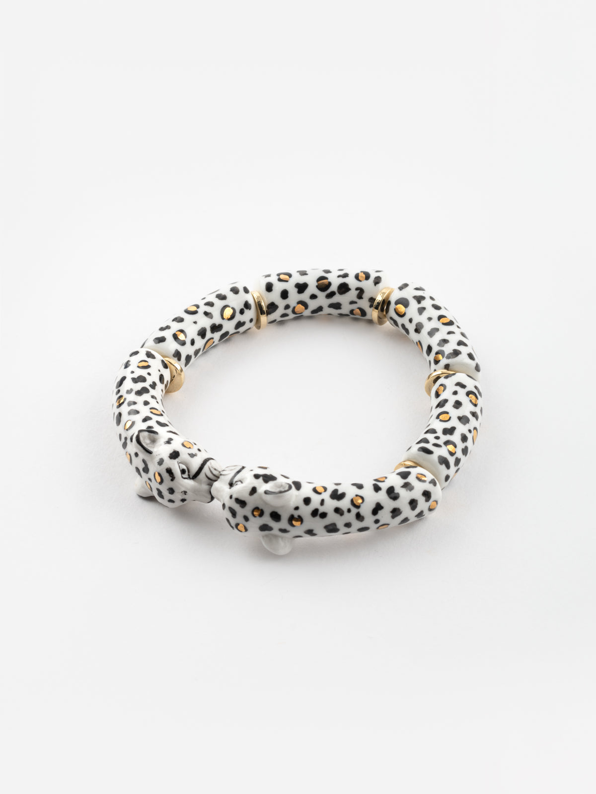 Bracelet Léopard Cordelière Pompon - Neuf - Style Bohème - Sans Fermoir