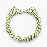 Green and gold zebra kiss bracelet