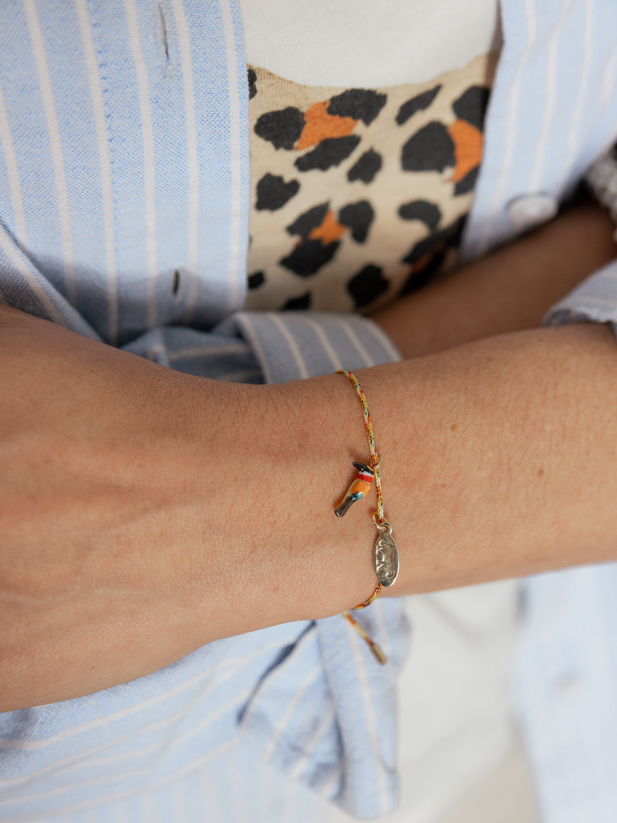 Bracelet cordon guêpier d'Afrique