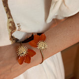 Maxi FaceToface terracotta sun bracelet