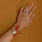 Maxi FaceToface terracotta sun bracelet