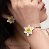 Iridescent Daffodil Cord Bracelet
