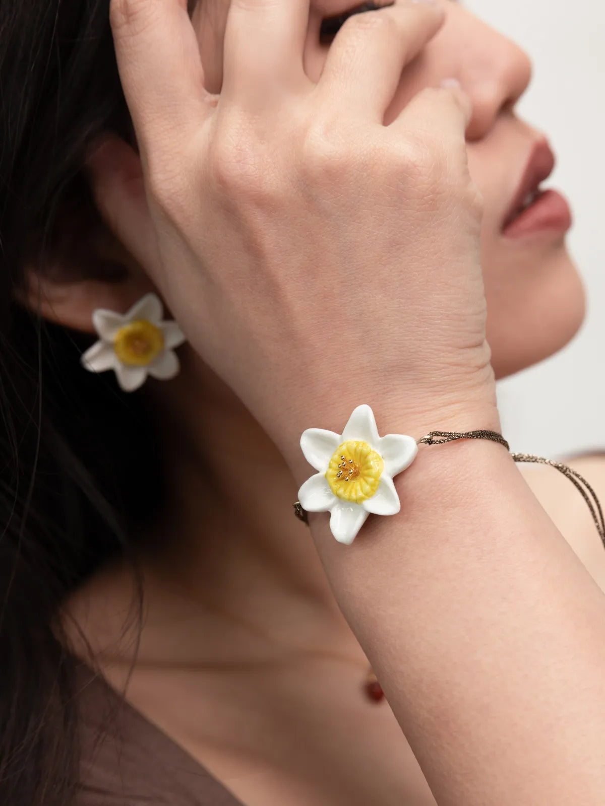 Vintage Daffodil Dove Bracelet - 1847 Rogers Bros - Molly Made Vintage Daffodil Dove Bracelet - 1847 Rogers Bros - Molly Made