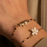 Bracelet perles et léopard