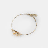 Bracelet perles et léopard