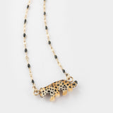 Bracelet perles et léopard