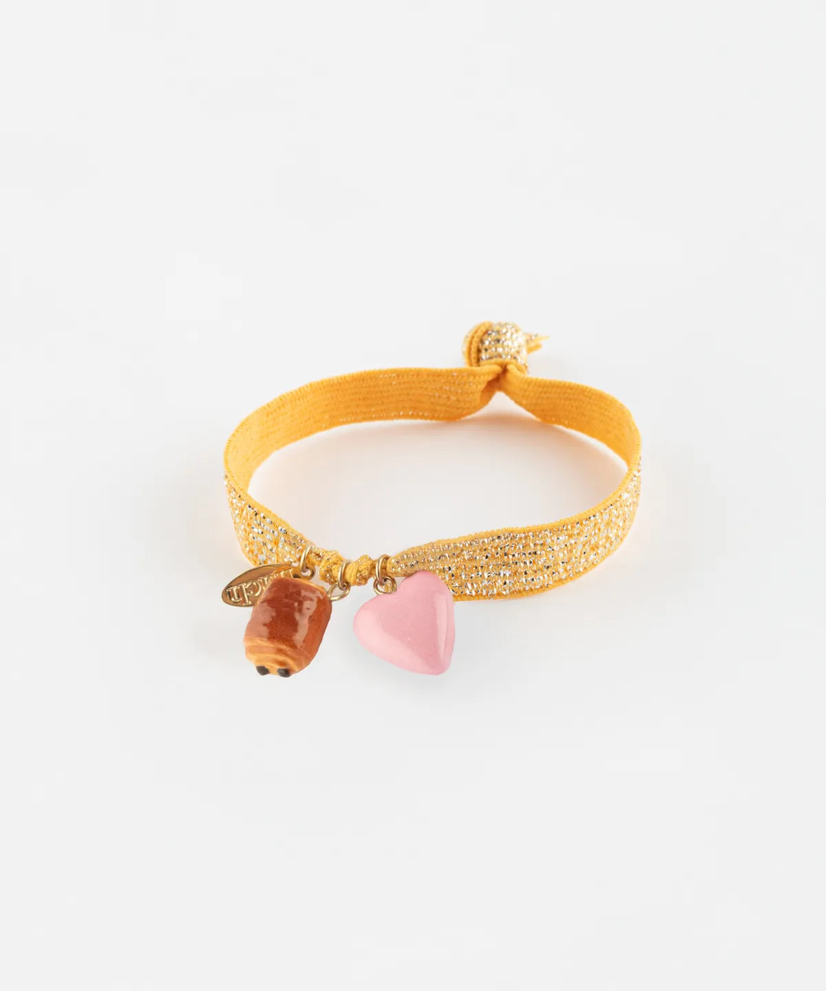 Bracelet twistband - Chocolatine et cœur