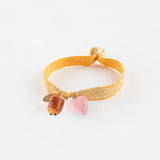 Bracelet twistband - Chocolatine et cœur