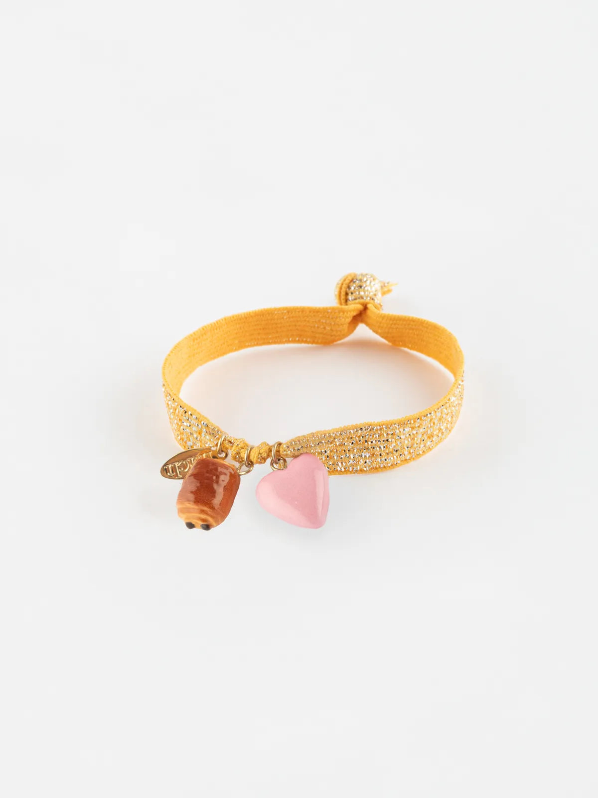 Bracelet twistband - Chocolatine et cœur