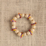 Bracelet oiseau diamant de Gould et perles