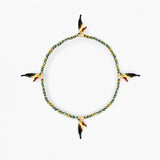 hematite bead and toucan bracelet