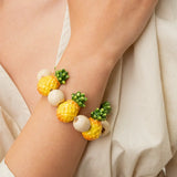 Beaded and pineapple bracelet