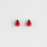 Ladybug ear studs