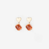 Puces d'oreilles coeur et chocolatine
