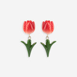 Boucles d’oreilles pendantes Tulipe