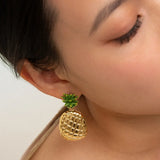 Pineapple dangle earrings