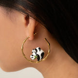 Créoles en bambou pandas