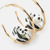 Créoles en bambou pandas