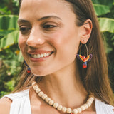 Collier perles fleur de Lys Tigrée