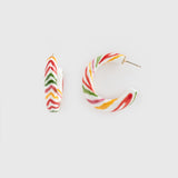 Boucles d’oreilles créoles Crazy Tiger