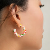 Boucles d’oreilles créoles Crazy Tiger
