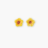 Stud earrings - Mini hibiscus
