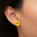 Stud earrings - Mini hibiscus